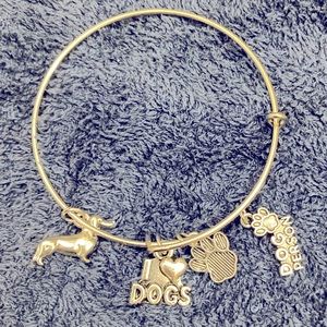 Dog Lover’s Charm Bracelet!! Stainless Steel, New
